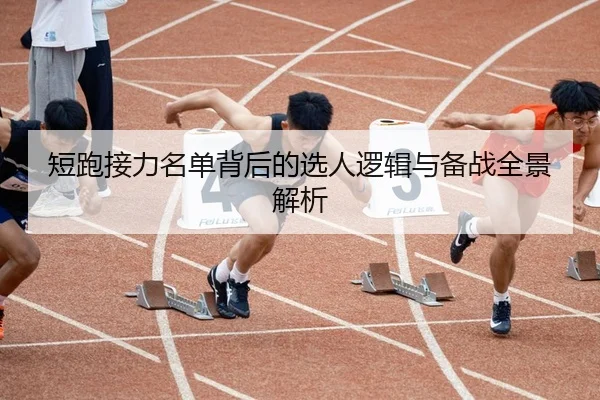 短跑接力名单背后的选人逻辑与备战全景解析